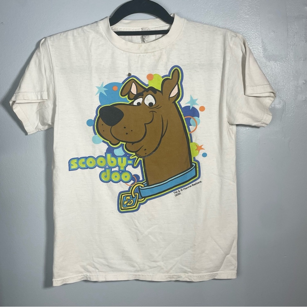 VTG Y2K Scooby Doo Hanna Barbera White Character Boxy Shirt Women's Small